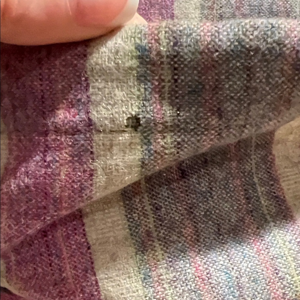 $179 Pendleton 100 % Wool Multi Plaid Stripe Full… - image 5